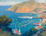 Joe Duncan Gleason, Avalon Bay, Catalina from the West