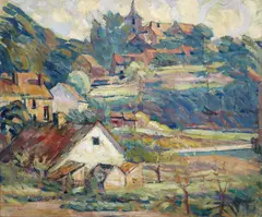 Linkebeek Countryside (Belgium) by Joseph Raphael, oil on canvas, sold Mar 2020
