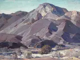 Hanson Puthuff, Seared and Weather-Worn (Mt. San Jacinto, Palm Springs), oil on canvas