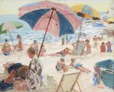 William Alexander Griffith, Bathers at Diver's Cove, Laguna Beach