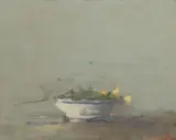 Terry DeLapp, Rose and Bowl, acrylic on canvas