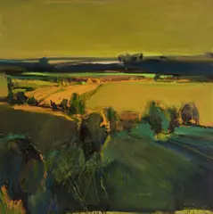 Spring by Henrietta Berk, 1964, oil on canvas, sold Mar 2020