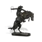 Frederic Remington, The Broncho Buster, 1895, bronze with brownish-black patina