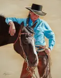 Ann Hanson, Secrets, oil on Masonite