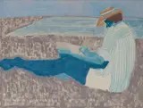 March Avery, Sally Sketching, 1963, oil on canvas
