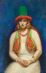 Walt Kuhn, Lady in Vest, 1939, oil on canvas