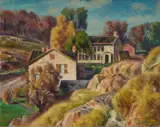 Eugene Speicher, November Landscape, oil on canvas