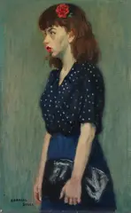 Raphael Soyer, Charlotte, circa 1935, oil on canvas
