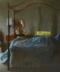 John Koch, Siesta, 1962, oil on canvas