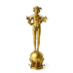 Frederick William MacMonnies, Pan of Rohallion, 1890, gilded bronze