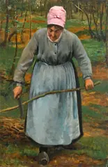 James Carroll Beckwith, Cutting the Reeds, circa 1882-83, oil on canvas