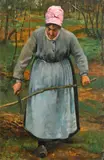 James Carroll Beckwith, Cutting the Reeds, circa 1882-83, oil on canvas