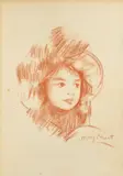 Mary Cassatt, Drawing of a Young Girl