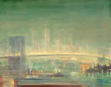 Johann Berthelsen, Brooklyn Bridge with New York Skyline