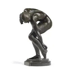 Alexander Stirling Calder, Scratching Her Heel, 1921, bronze with dark brown patina