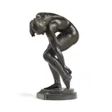 Alexander Stirling Calder, Scratching Her Heel, 1921, bronze with dark brown patina