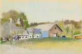 Wolf Kahn, Study for Thurber Homestead, 1978, pastel on paper