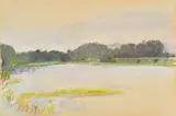 Wolf Kahn, Lagoon, 1978, pastel on paper