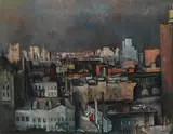 Francis De Erdelyi, New York City Scene, 1939, oil on canvas