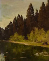 Russian River by Giuseppe Cadenasso, oil on canvas, sold Apr 2019