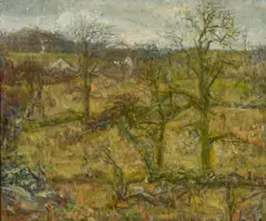 Shortest Day by Charles Harold Davis, oil on canvas, sold Apr 2019