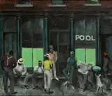 Dan Lutz, Street scene