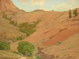 William Wendt, A California landscape, 1937, oil on canvas