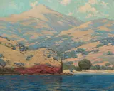 Catalina Island by Granville Redmond, oil on canvas, sold Apr 2019