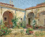 Colin Campbell Cooper, Mission Courtyard (San Juan Capistrano)