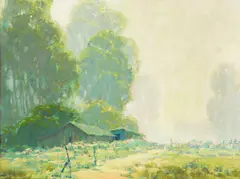 Hazy Morning by Sam Hyde Harris, oil on canvas, sold Apr 2019