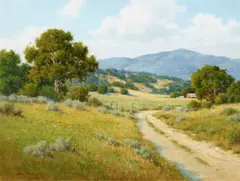 Changing Seasons by David Chapple, oil on canvas affixed to board, sold Apr 2019