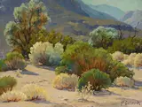 Desert scenes (a group of four) by Paul Grimm, oil on board, sold Apr 2019