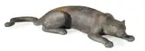Gwynn Murrill, Cougar III, 1995, bronze with brownish-black patina and verdigris