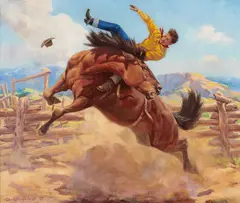 Bareback Bronc Rider by Olaf Wieghorst, 1948, oil on canvas, offered Apr 2019