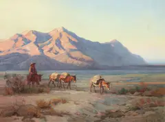 Gordon Coutts, On Homeward Trail, oil on canvas