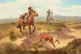 Joe Neil Beeler, The Loose Cinch, oil on board