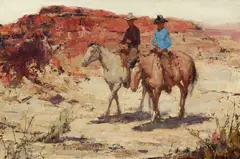 Vermillion Hills by Burt Procter, oil on Masonite, sold Apr 2019