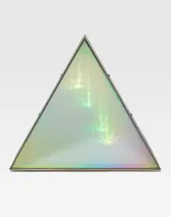 Chuck Prentiss, Triangle 1, 1969, steel, coated glass, light and motor