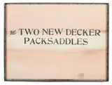 Edward Kienholz, For Two New Decker Packsaddles