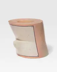Ron Nagle, Cordon Pink, 1977, ceramic, glaze and overglaze