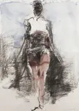 Manuel Neri, Untitled No. 3, 1989, water-based pigments and charcoal on paper