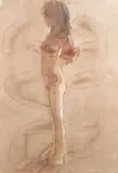 Nathan Oliveira, Standing Figure in Profile