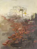 Deborah Oropallo, Steps, 1988, oil on canvas