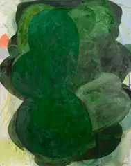 Level Headed by Charles Arnoldi, 1996, acrylic on canvas, sold Oct 2017