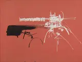 Georges Mathieu, Untitled, 1956, gouache on paper laid on linen