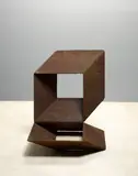 Charles Ginnever, Untitled (Two Cubes), weathered steel