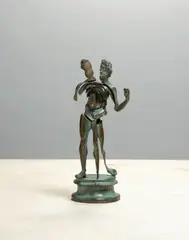 Arman, Nucleus, 1986, sliced bronze statue