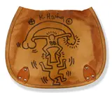 Keith Haring, Untitled, acrylic on leather