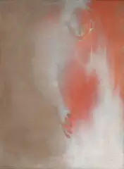 Ricardo Martínez, Mujer con fuego (rojo), 1960, oil on canvas