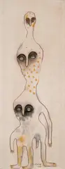Una figura sin nombre by Manuel Mendive, 1990, oil on canvas, offered Oct 2017